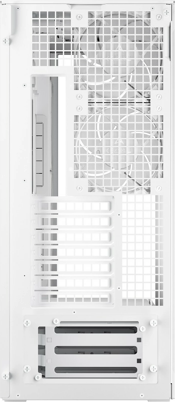 Kasë ARCTIC Xtender, Midi Tower, xham i temperuar, RGB, e bardhë