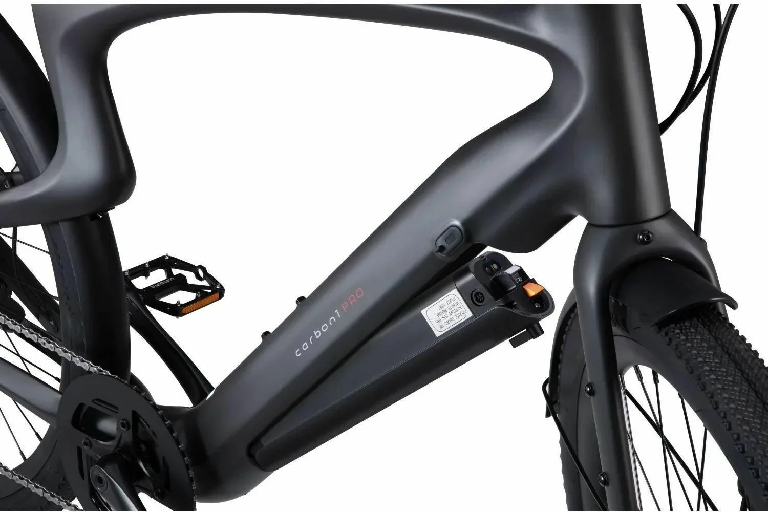 Biçikletë elektrike Urtopia Carbon 1 Pro, madhësia M (170-185 cm), e zezë