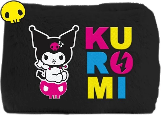 Kuti lapsash plush Pyramid International Kuromi, me zinxhir, e zezë