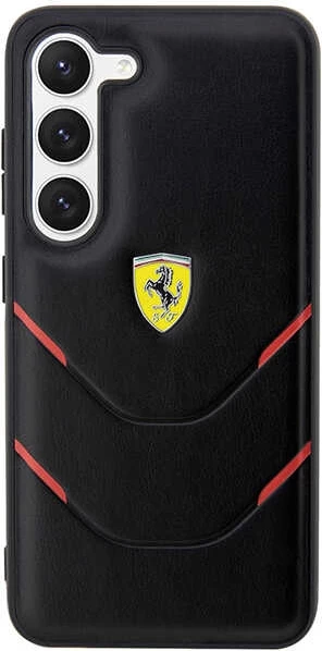 Mbështjellës Ferrari Hot Stamp Lines për Samsung Galaxy S23+, i zi