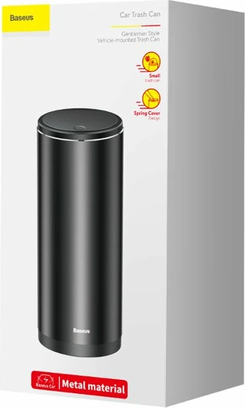 Kosh mini për mbeturina Baseus CRLJT-01, për veturë, i zi