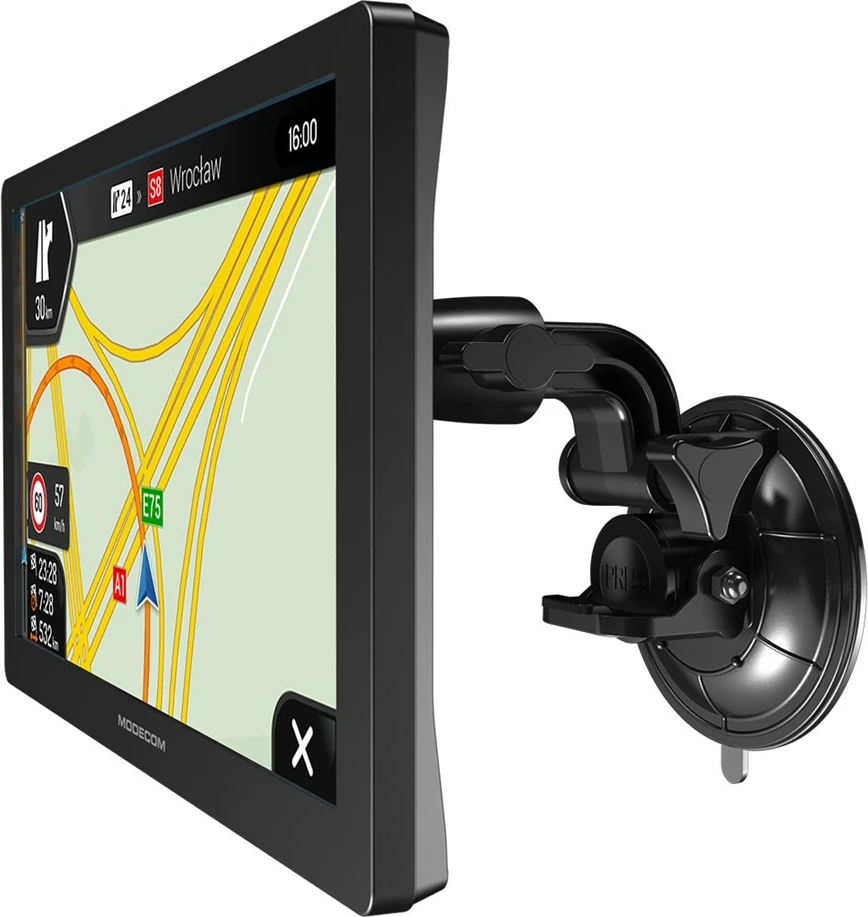 GPS navigacion për vetura MODECOM FreeWAY CX 9.0 me iGO Navigation Truck, 8 GB, E zezë
