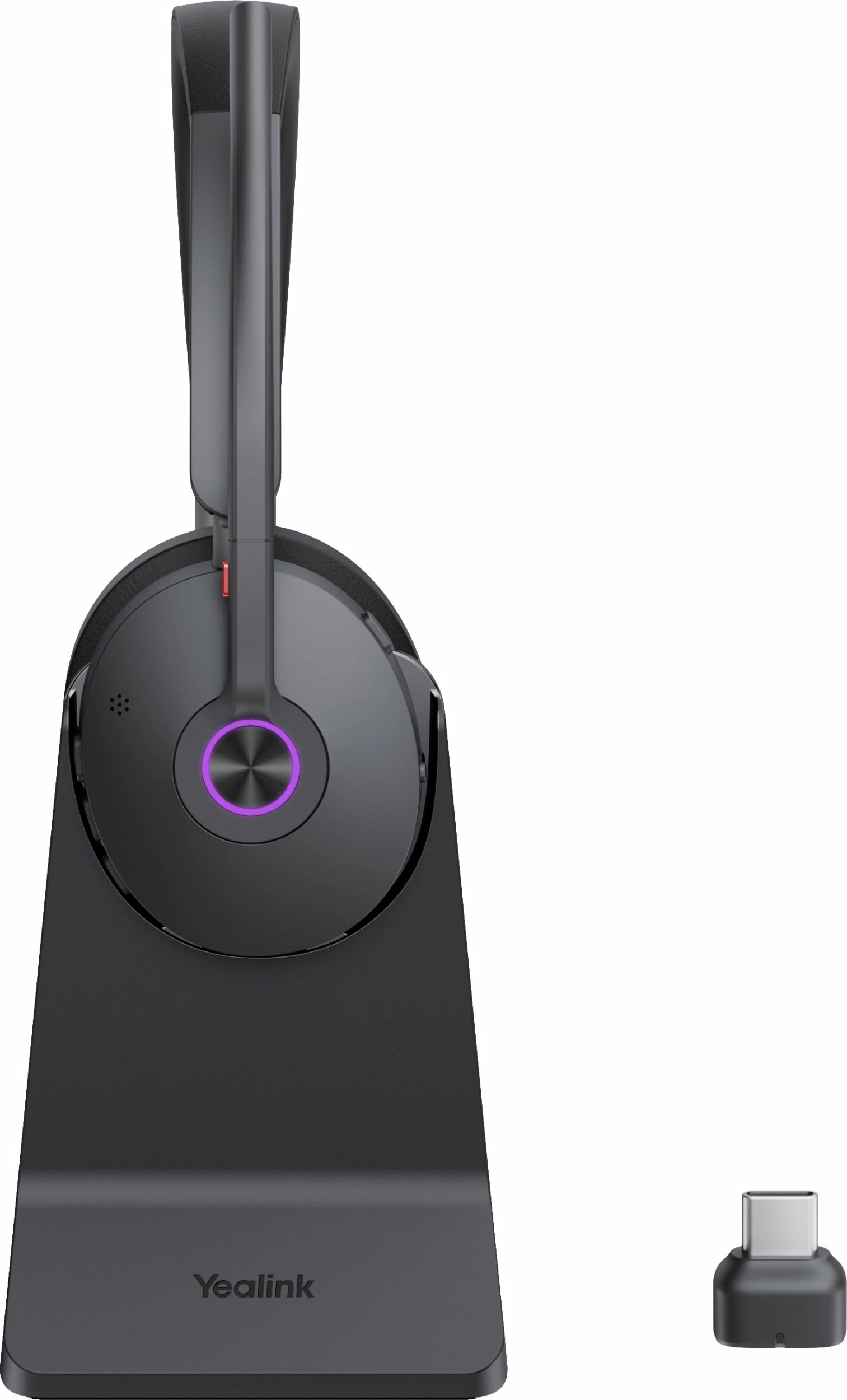 Kufje Yealink BH74 Bluetooth me ANC, me mikrofon, me stendë, të zeza