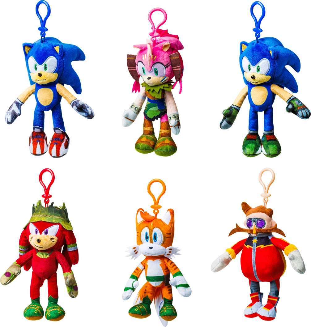 Obesek plush me klips P.M.I. Sonic Prime 15 cm, 1 copë (model i rastësishëm)