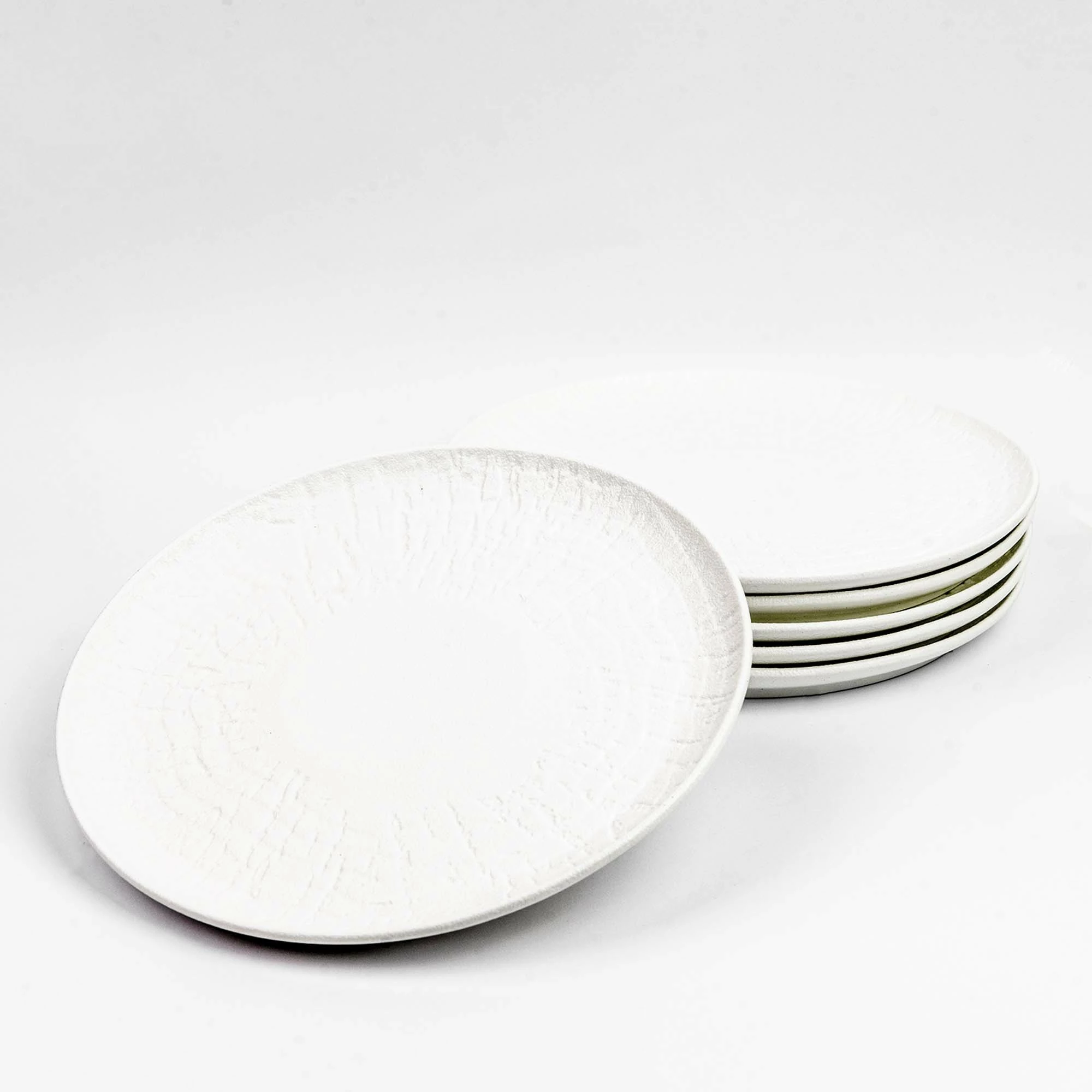 Pjatë e sheshtë Fine Dine Nordic ø230 mm porcelan, e bardhë, set 3 copë