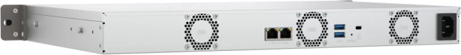 Server NAS QNAP TS-433eU për 4 disqe, 1U rack, 4GB RAM, 2x 2.5GbE, i zi