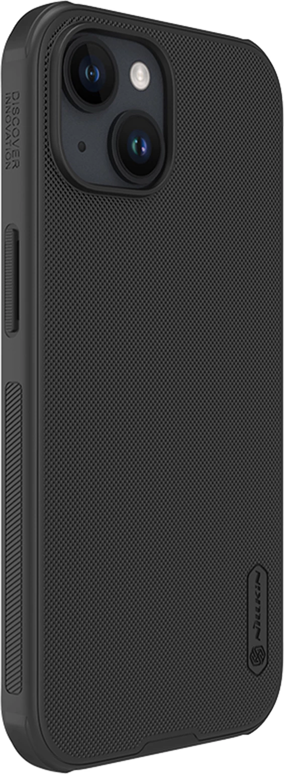 Mbështjellës Nillkin Super Frosted Shield Pro për iPhone 15 Plus, i zi