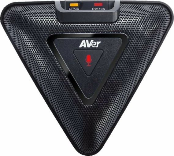 Mikrofon shtesë AVer 60U3300000AD për VB342 Pro/VB350, kabllo 10 m, i zi