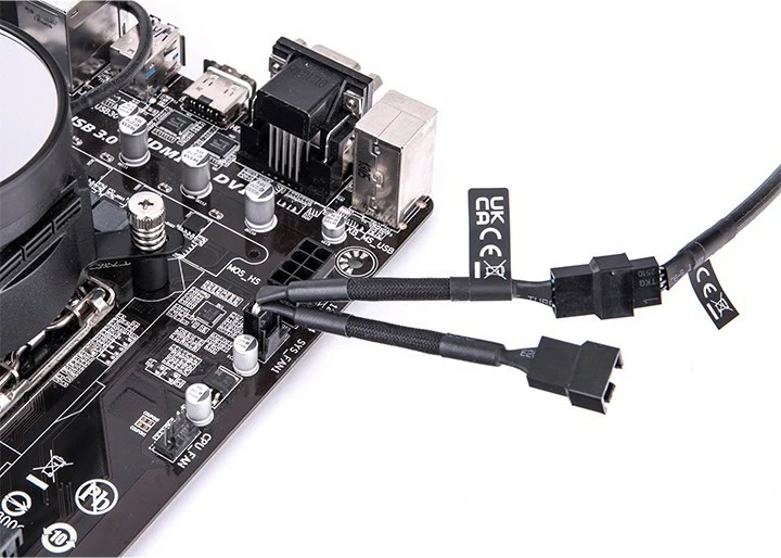Kabllo PWM 4 Pin Y Thermaltake Tt Mod, 3 copë, e zezë