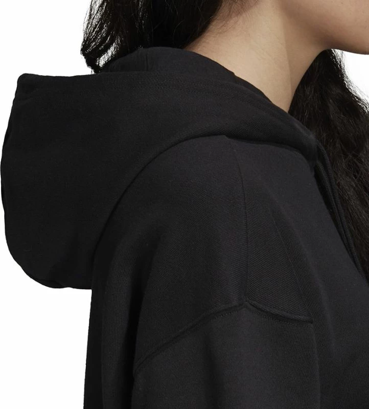 Duks adidas Trefoil Hoodie për Femra, i zi