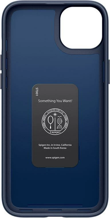 Mbështjellës Spigen Thin Fit për iPhone 15 Plus, Blu