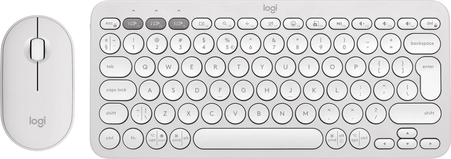 Set tastierë dhe maus Logitech MK380, i bardhë