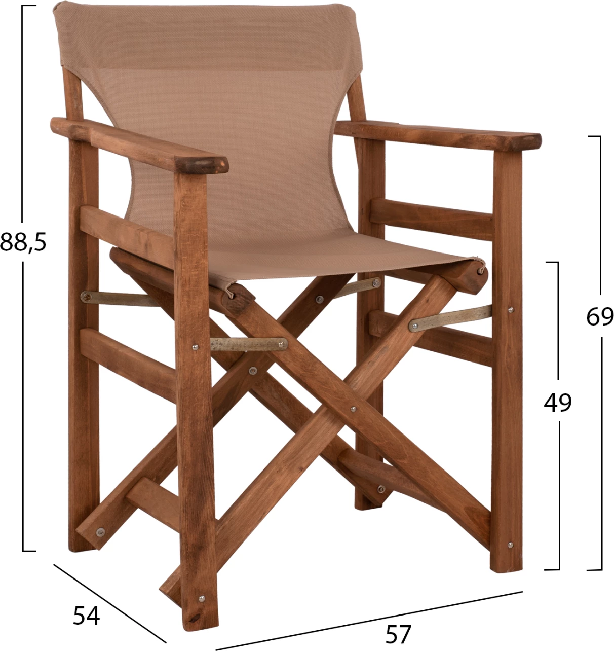 Karrige regjisori Limnos, ngjyrë arre me tekstilin mocha, FH10368.04