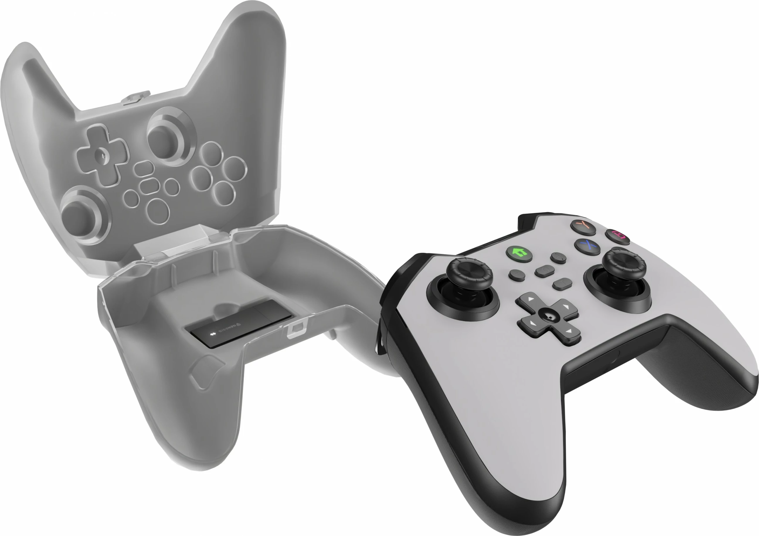 Gamepad Genesis MANGAN 400 wireless, 1000mAh, bardhë