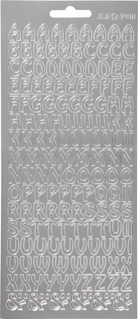 Stikera Focus 170225 Shkronja argjendi Design 2 100x230 mm, argjend, 1 fletë