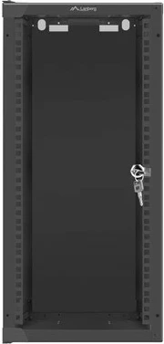 Kabinet rrjeti për mur Lanberg WF10-2312-10B, 12U, 280x310 mm, Qelq, E zezë