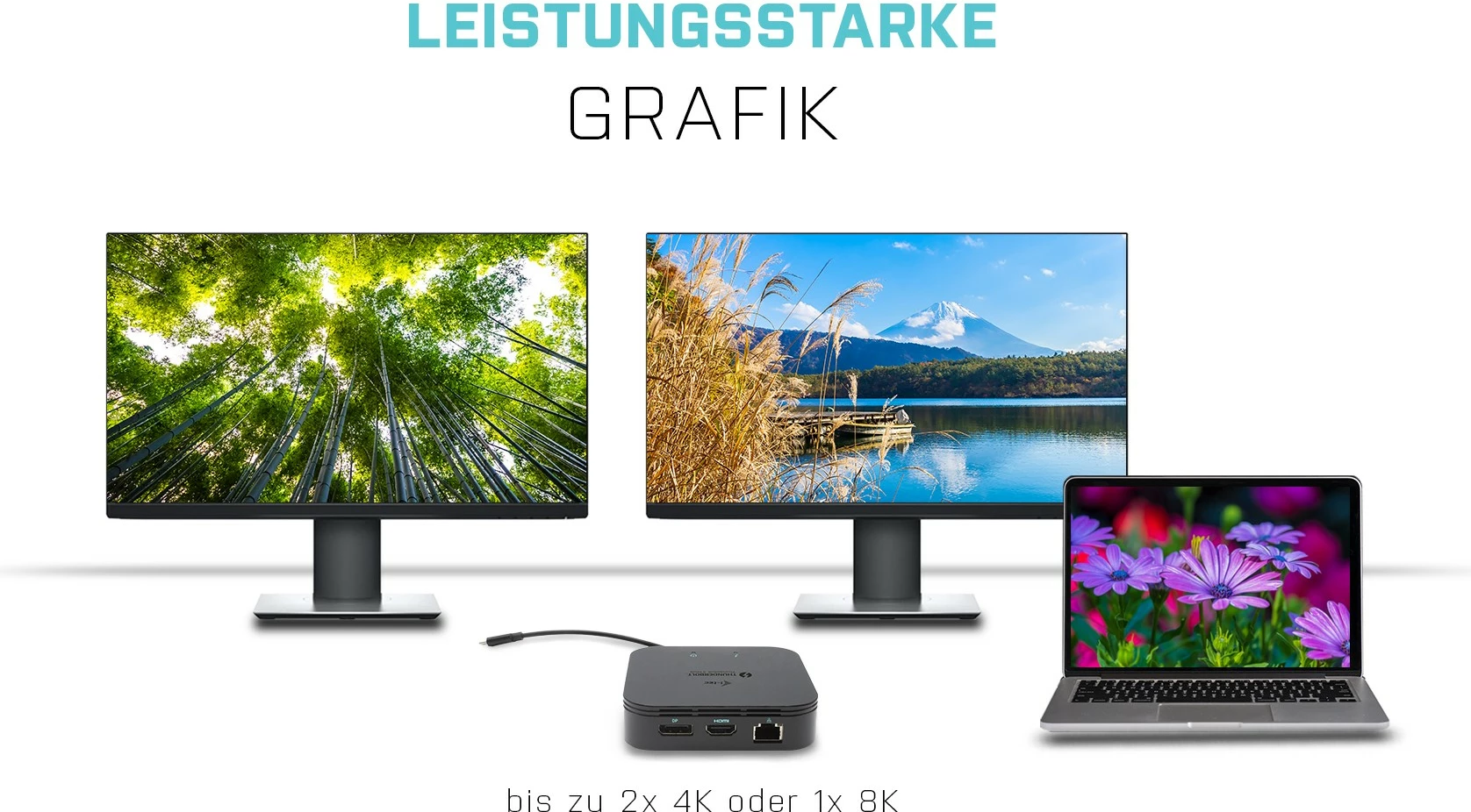 Docking station I-Tec Thunderbolt 3 Travel Dock, Dual 4K Display, 1x DP, 1x HDMI, 1x GLAN, 1x USB 3.1 Gen2, 1x USB 2.0, 1x Audio, e zezë