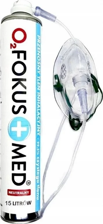 Bombolë oksigjeni për inhalim Timago FEELOXY, 15 L, me maskë