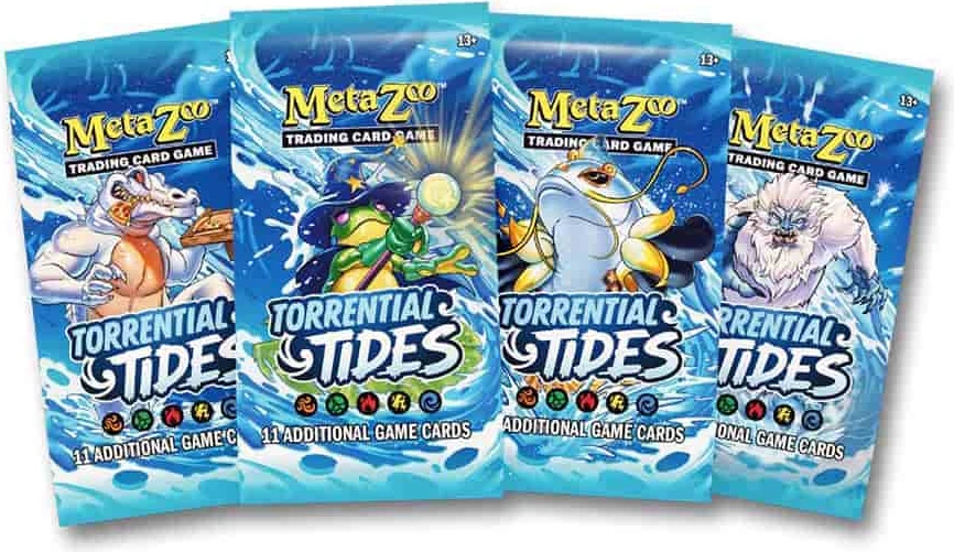 Booster pako MetaZoo TCG Torrential Tides, 11 karta (1 pako)