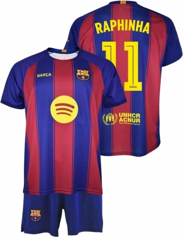 Fanellë për fëmijë FC Barcelona Raphinha, kuqe-kaltër