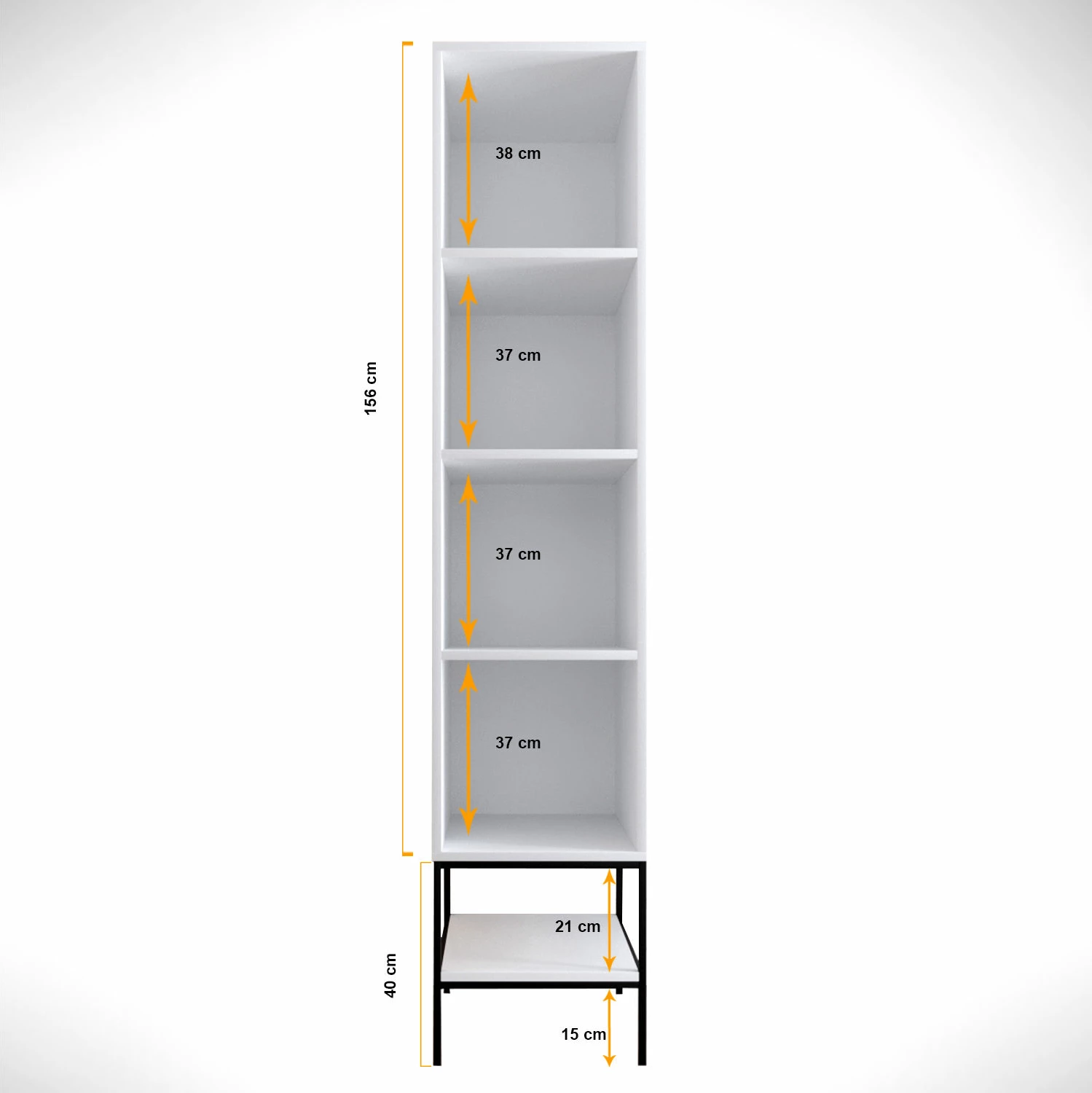 Dollap Hanah Home, Martin 1, bardhë, zi, ar