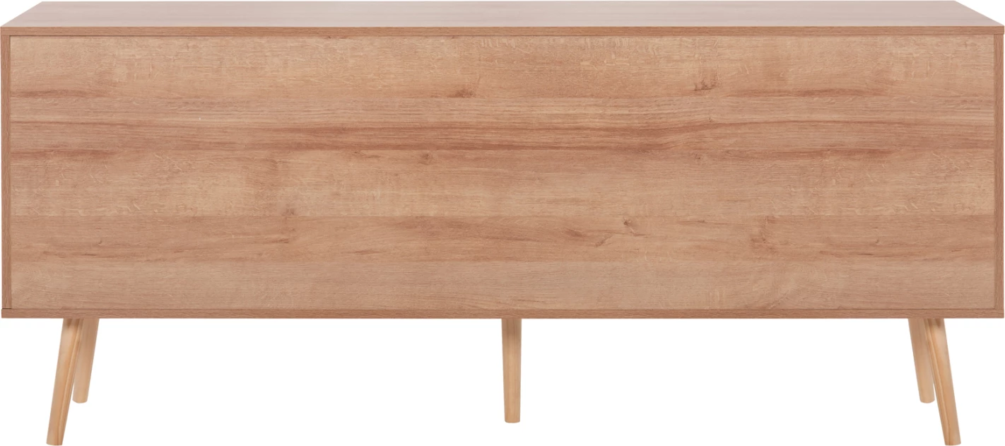 Bufe COLM FH9440.11 melaminë me ratan sintetik në 4 dyer 160x39,5x71H cm