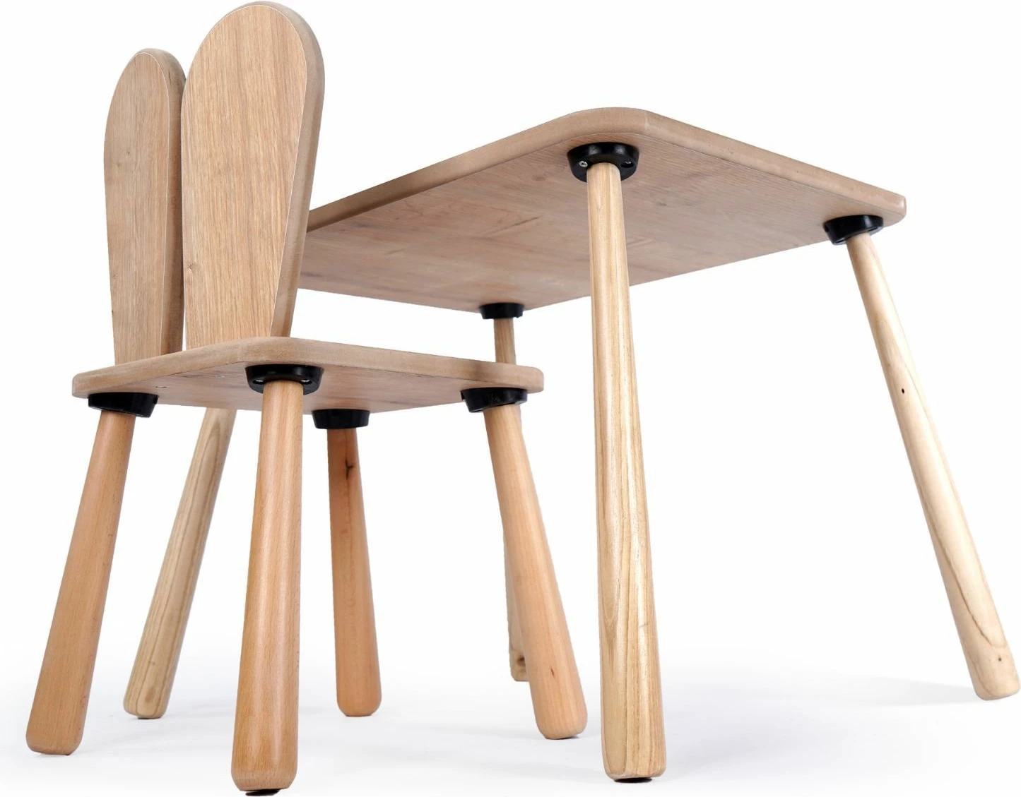 Set tavoline për fëmijë Skye Decor, BLTYZ-AKTV061, 12 pjesë, ngjyrë lisi