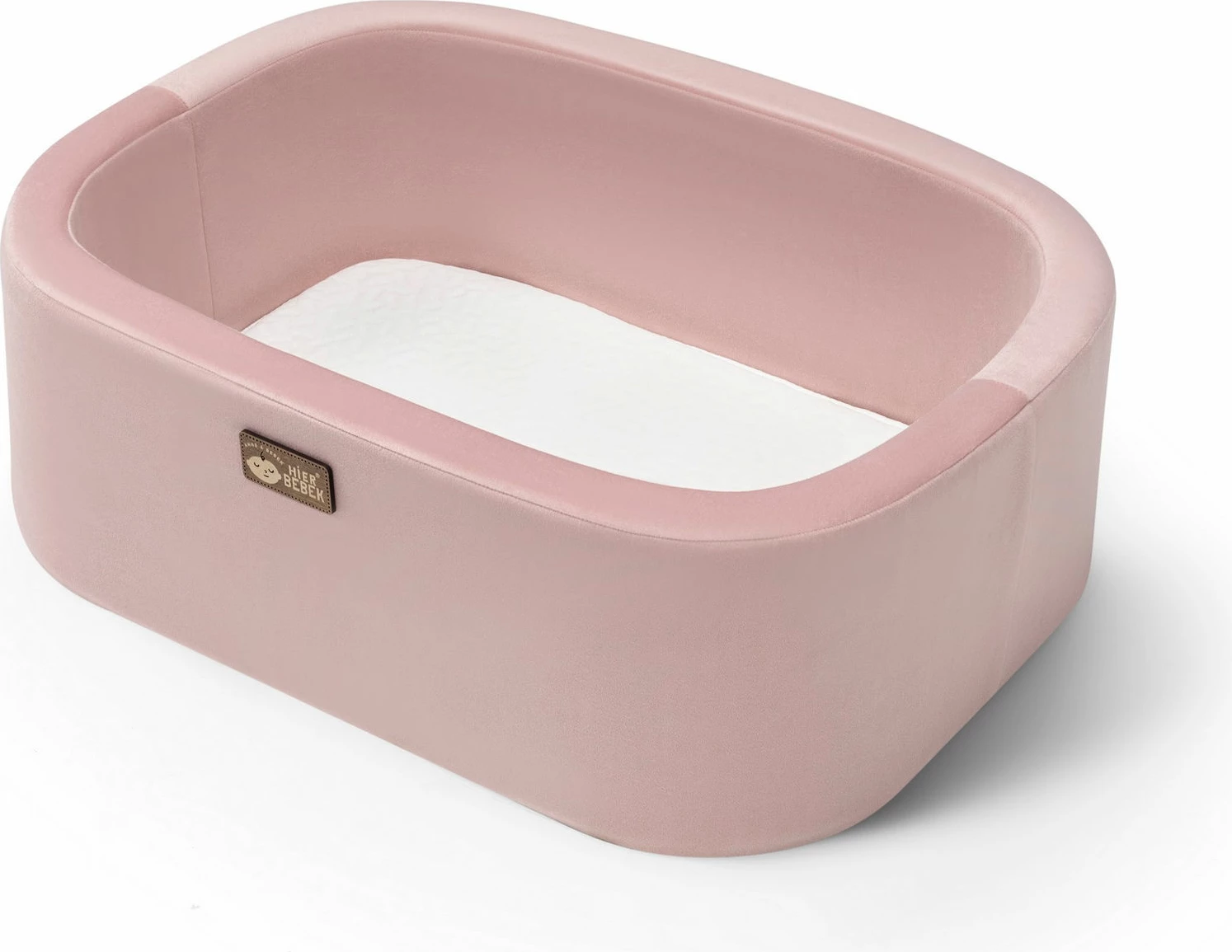 Djep për bebe, ngjyrë rozë dhe natyrale, Skye Decor