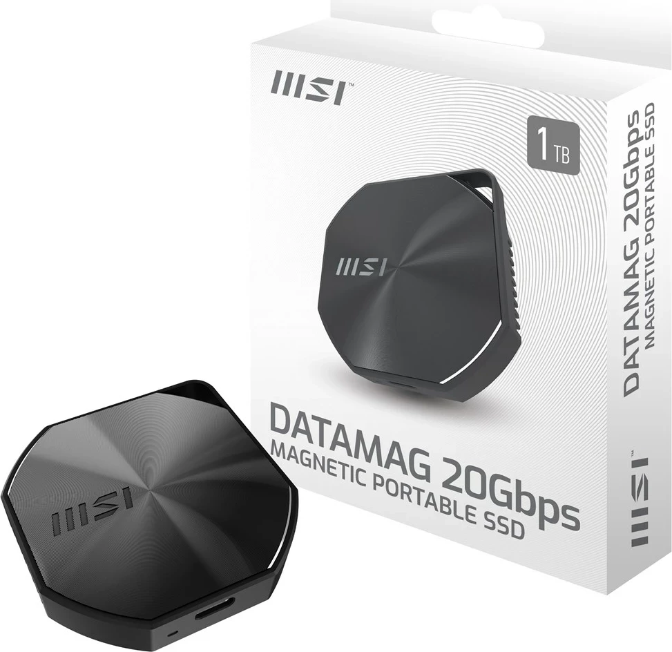 Disk i jashtëm SSD MSI DATAMAG 2TB, USB Type-C, 20GBPS, Zi