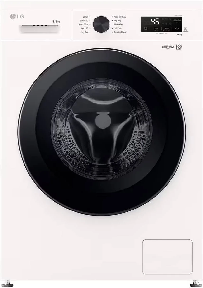 Lavatriçe-tharëse LG W4X1085NWK 8/5 kg 1400 rpm Steam ThinQ Wi‑Fi e bardhë