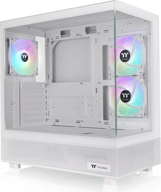 Kasë Thermaltake View 270 Plus TG ARGB Snow White, Midi Tower, xham i temperuar, bardhë