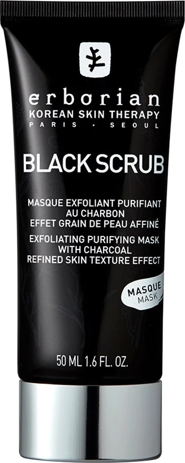 Maskë eksfoliuese për fytyrë Erborian Black Scrub Mask për femra 50ml