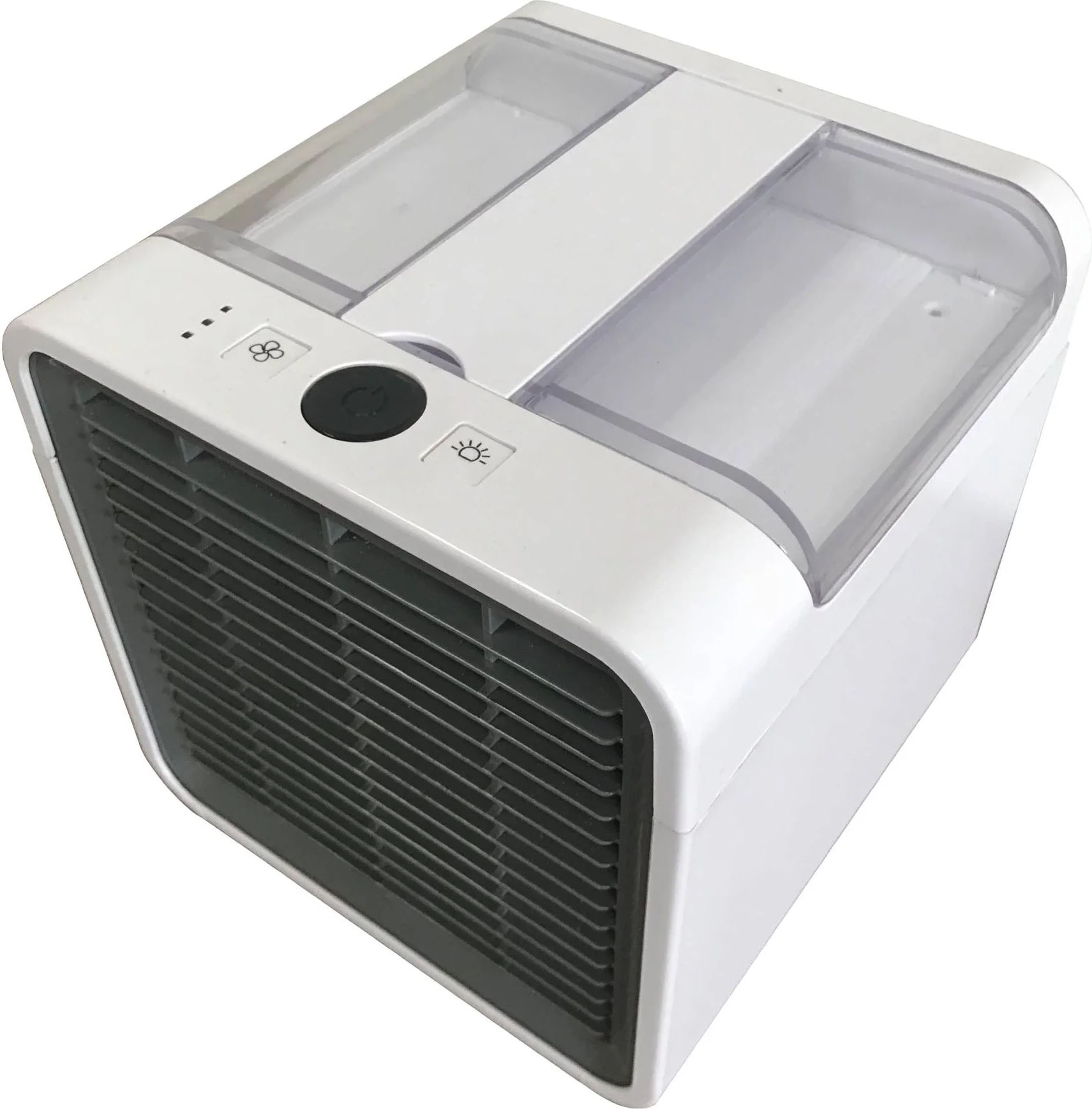 Freskues ajri mini portativ, Elit AC-24, 3-në-1, depozitë 400 ml, 3 shpejtësi, 5W USB, i bardhë