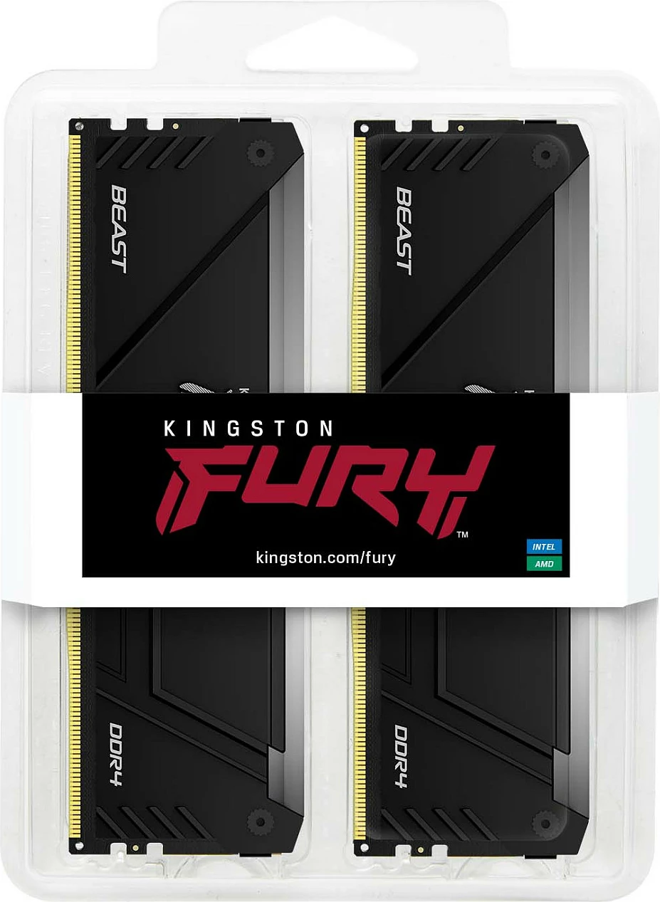 RAM Memorje Kingston FURY Beast RGB 64GB (2x32GB) DDR4 3200MT/s