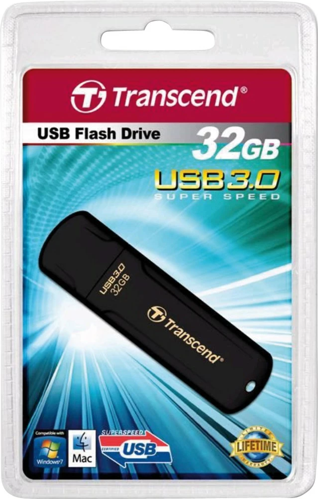 USB memorie Transcend JetFlash 700 32GB, USB 3.2, e zezë