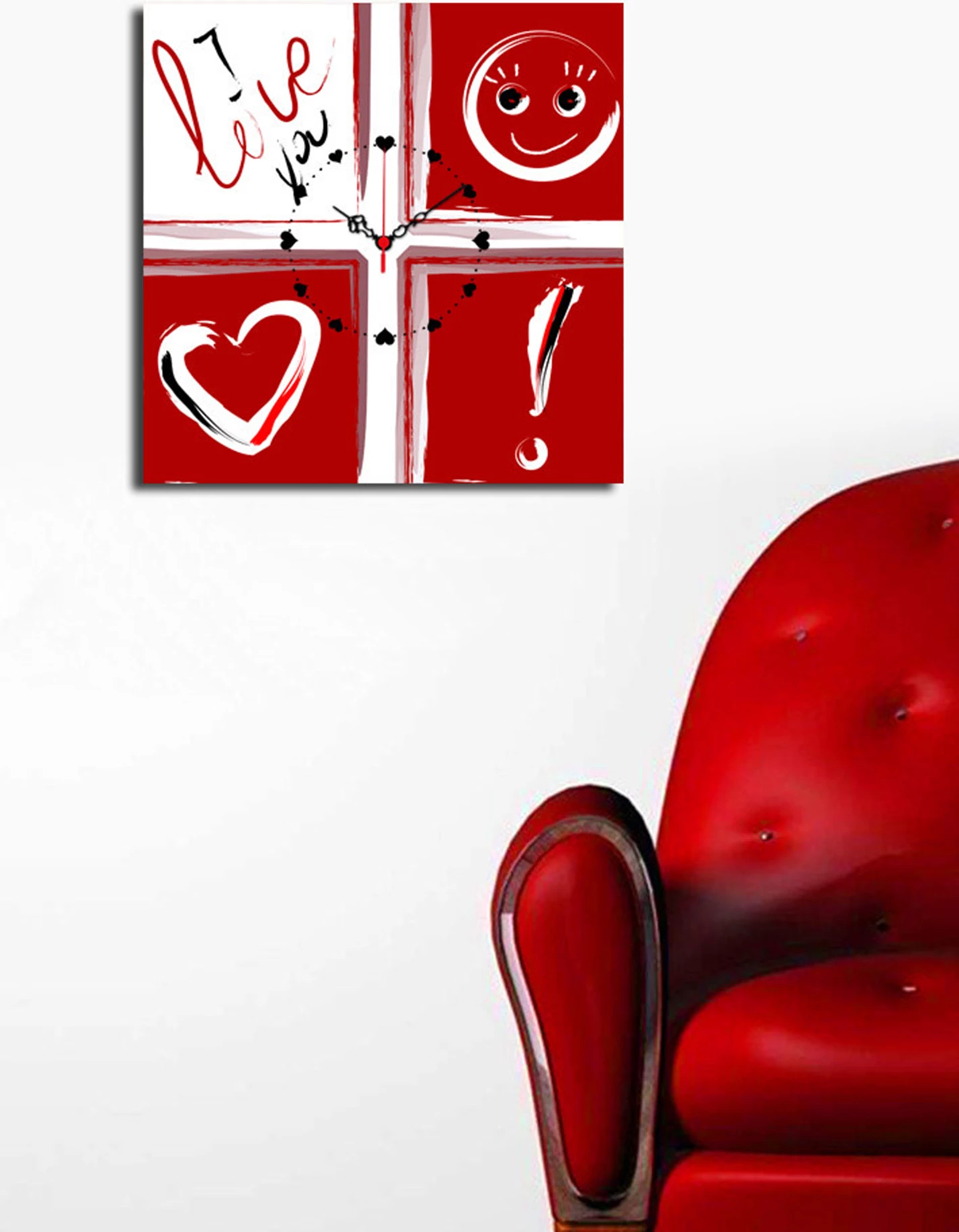 Orë muri dekorative në kanavacë Wallity, YYCS-3, shumëngjyrëshe, 45x45cm