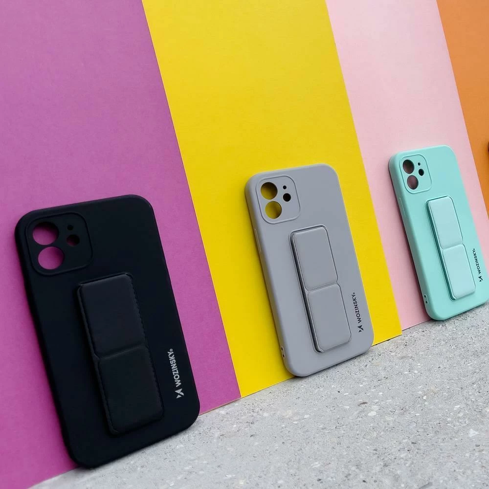 Mbështjellës silikon Wozinsky Kickstand Case për Xiaomi Redmi Note 11 Pro, i kuq