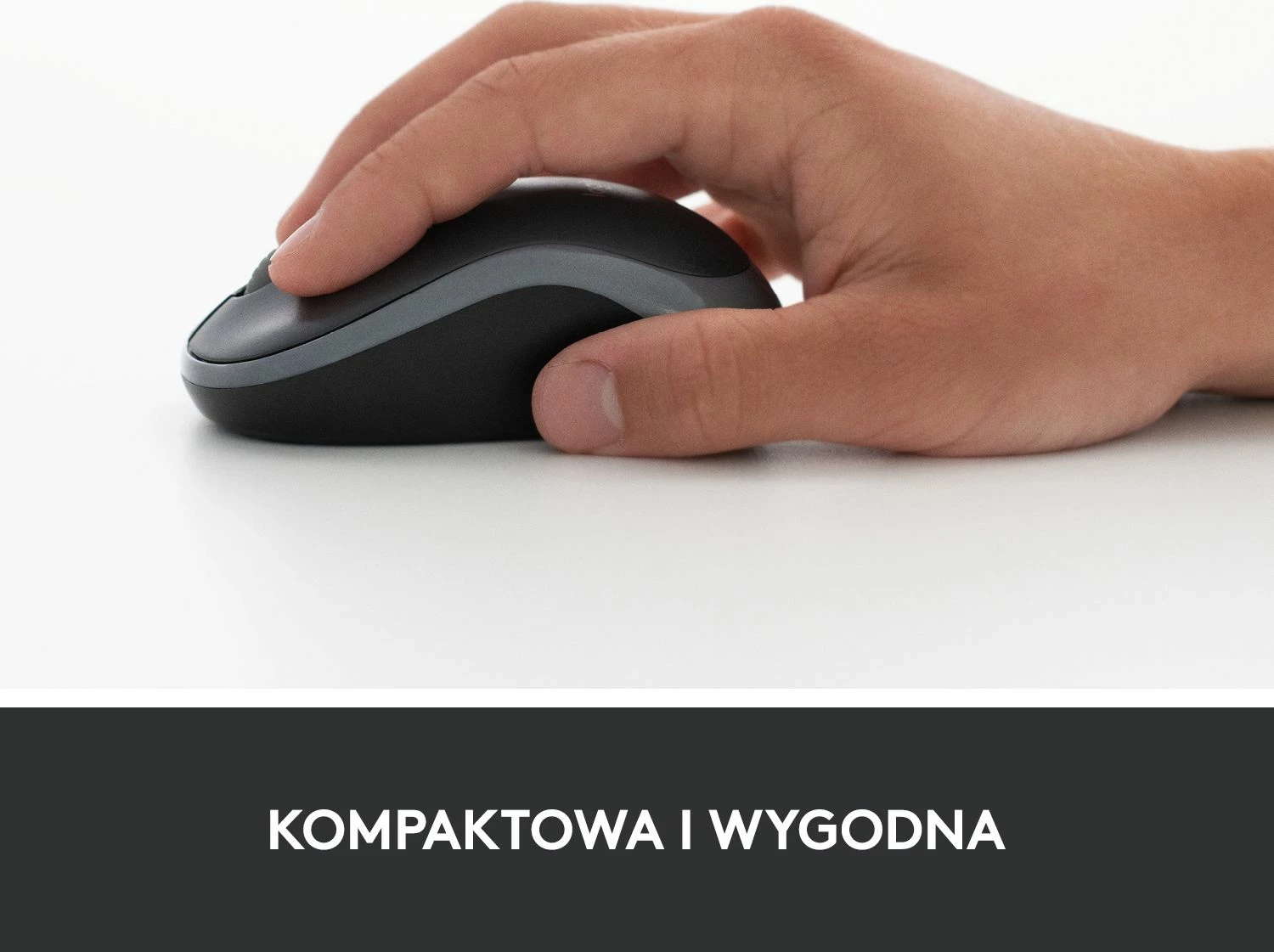 Maus Logitech M185 1000 DPI wireless me USB receiver, zi-gri
