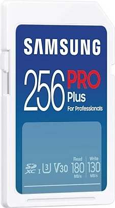 Kartelë memorie Samsung PRO Plus 256GB SDXC UHS-I, e bardhë