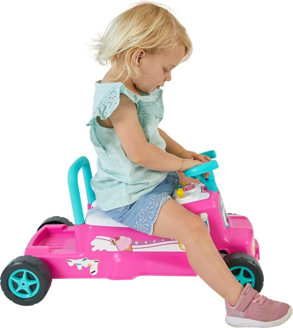 Ride-on ZURU Tiny Town Buggy interaktiv, plastikë, rozë