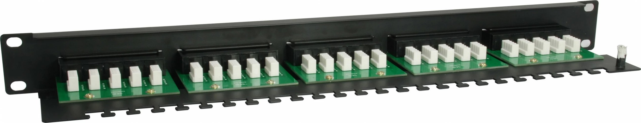Patch panel ISDN Equip 25-porta, Cat3, 1U, rack mounting, zi