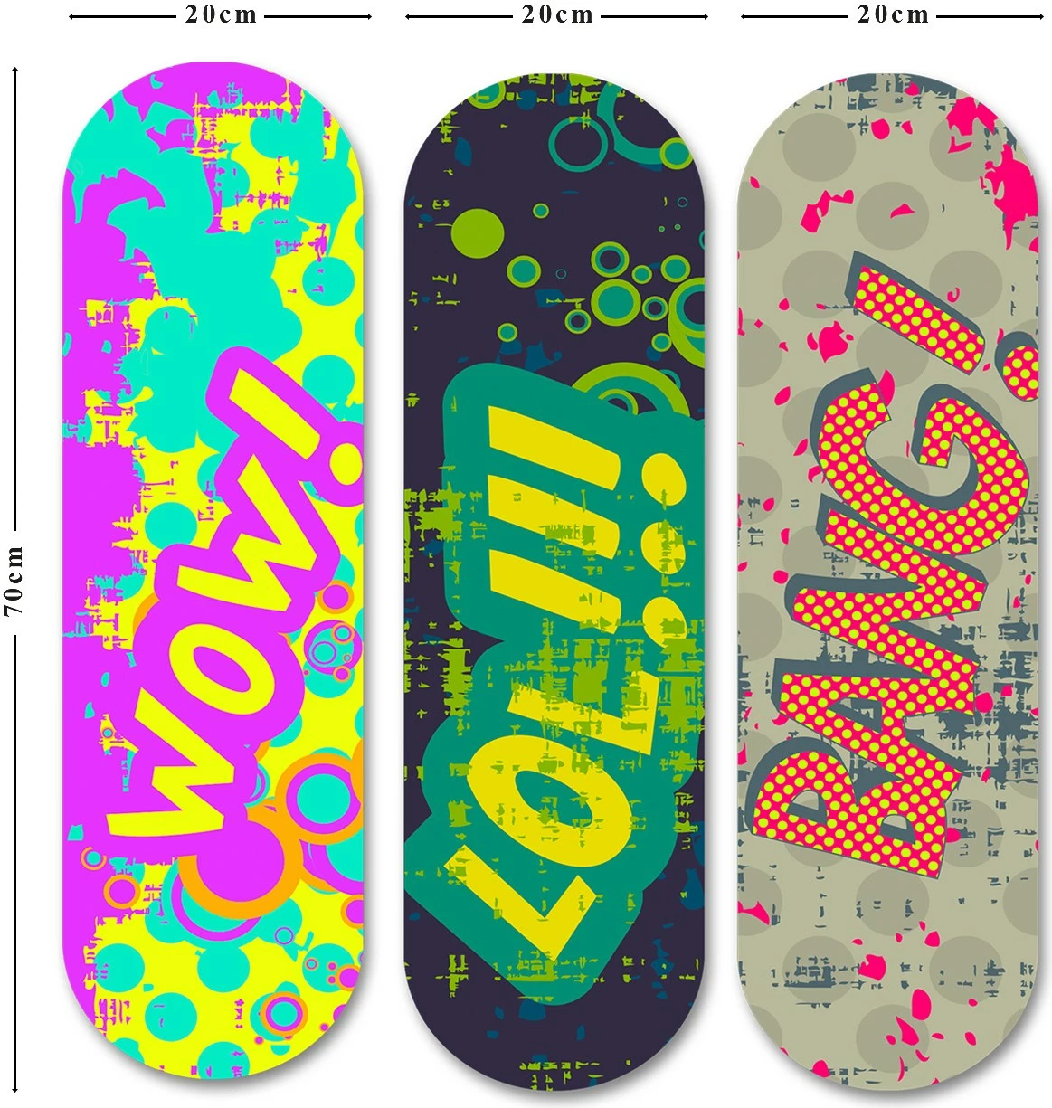 Pikturë dekorative MDF, 3 pjesë, Wallity, 3KY3816