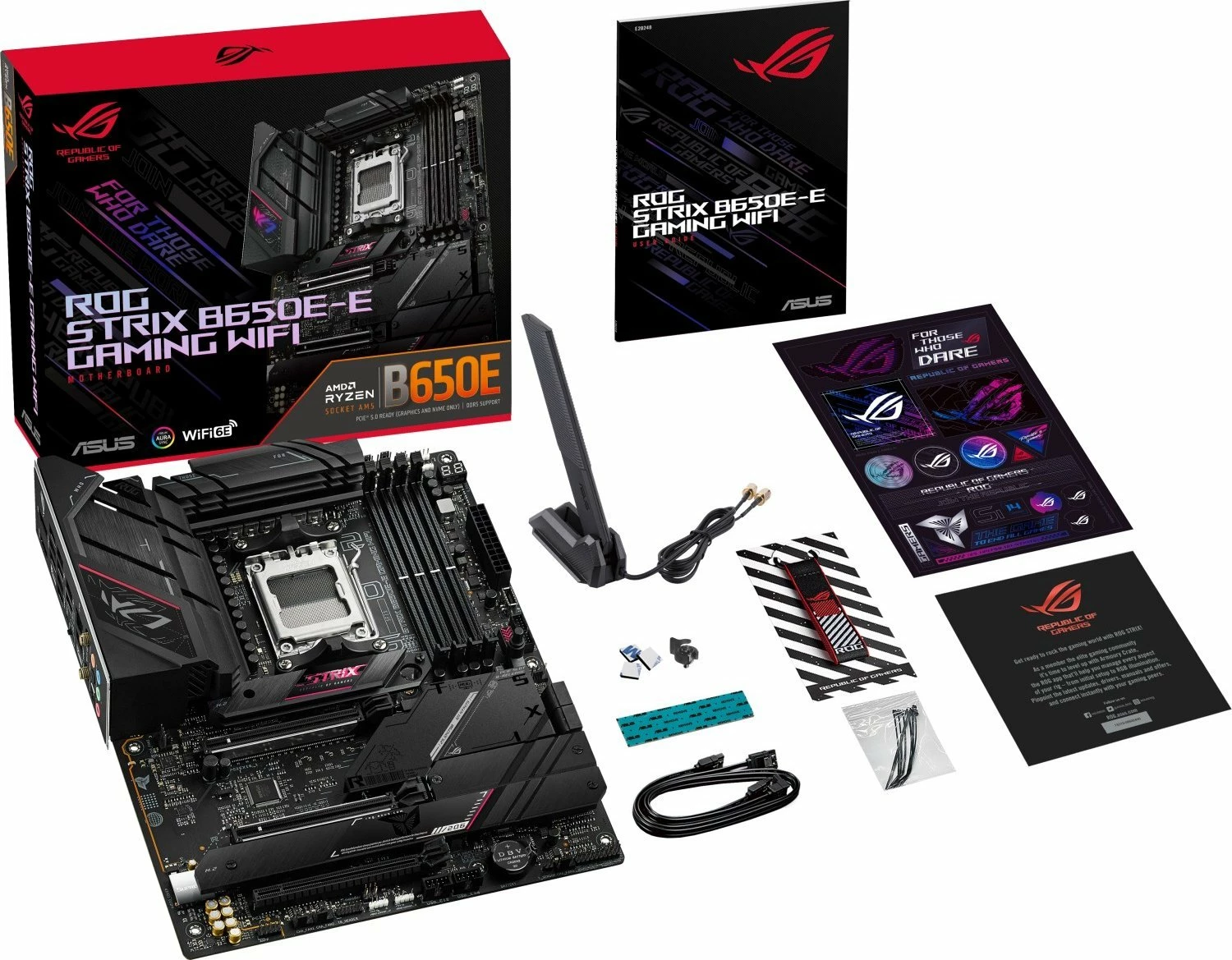 Pllakë amë Asus ROG Strix B650E-E Gaming WiFi ATX DDR5 PCIe 5.0 WiFi 6E, e zezë