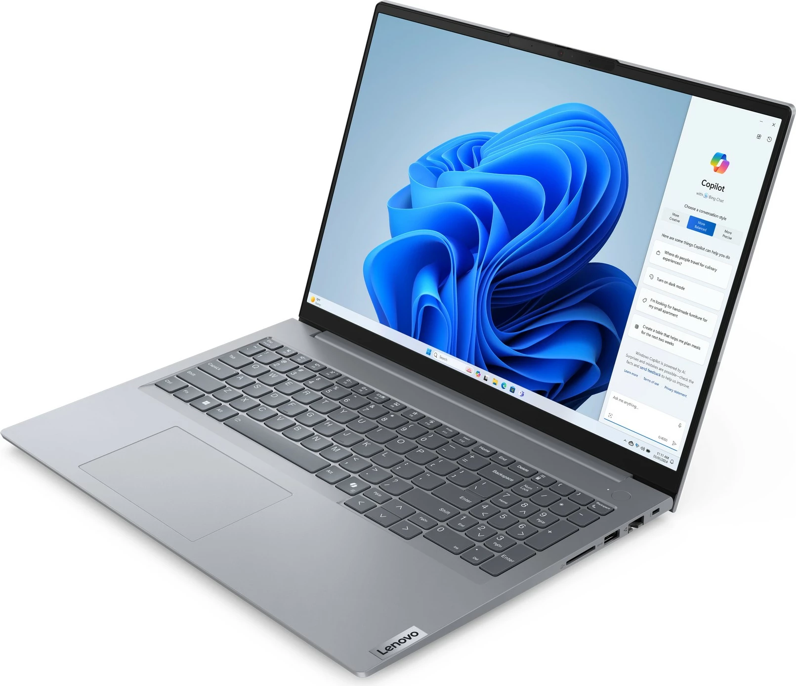 Laptop Lenovo ThinkBook 16 G7 ARP, 16", AMD Ryzen 5 7535HS, 16GB RAM, 512GB SSD, hiri ( QWERTZ- German Layout)