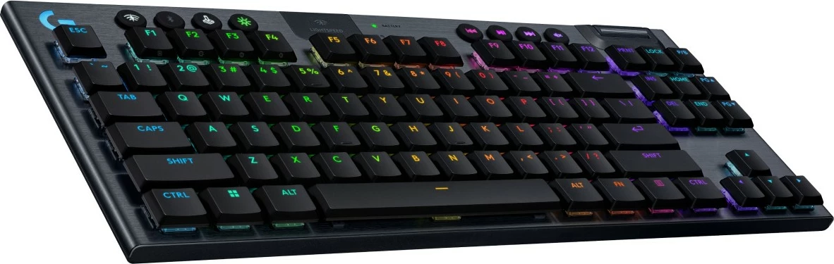 Tastierë gaming Logitech G915 X LIGHTSPEED TKL, mekanike, RGB, wireless/bluetooth, e zezë
