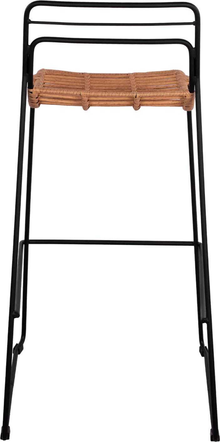 Karrige për bar Allegra FH5642 me thurje, ngjyrë bezhë, 48x53x100 cm