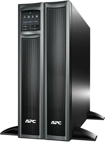 UPS, APC, Smart-UPS X 750 LCD SMX750I, 600–950 W, autonomi 10–23 min, USB, zi