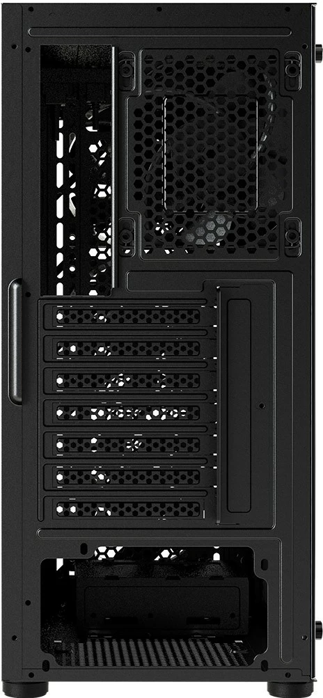 Kasë FSP CMT192, Midi Tower, PC, ATX, micro ATX, Mini-ITX, SPCC, Tempered glass, Multi, Black