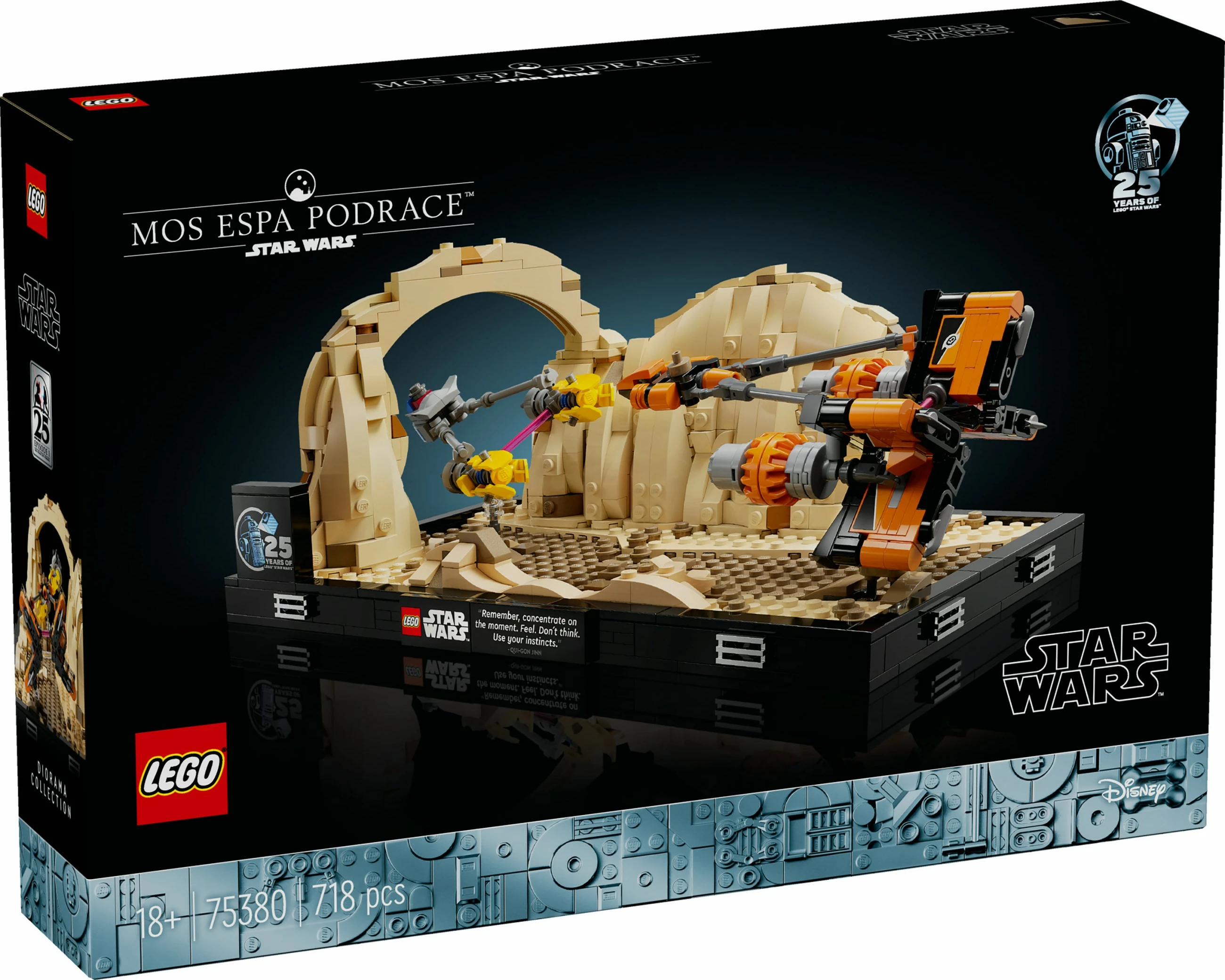 Set ndërtimi LEGO Mos Espa Podrace Diorama, 718 pjesë, shumëngjyrësh