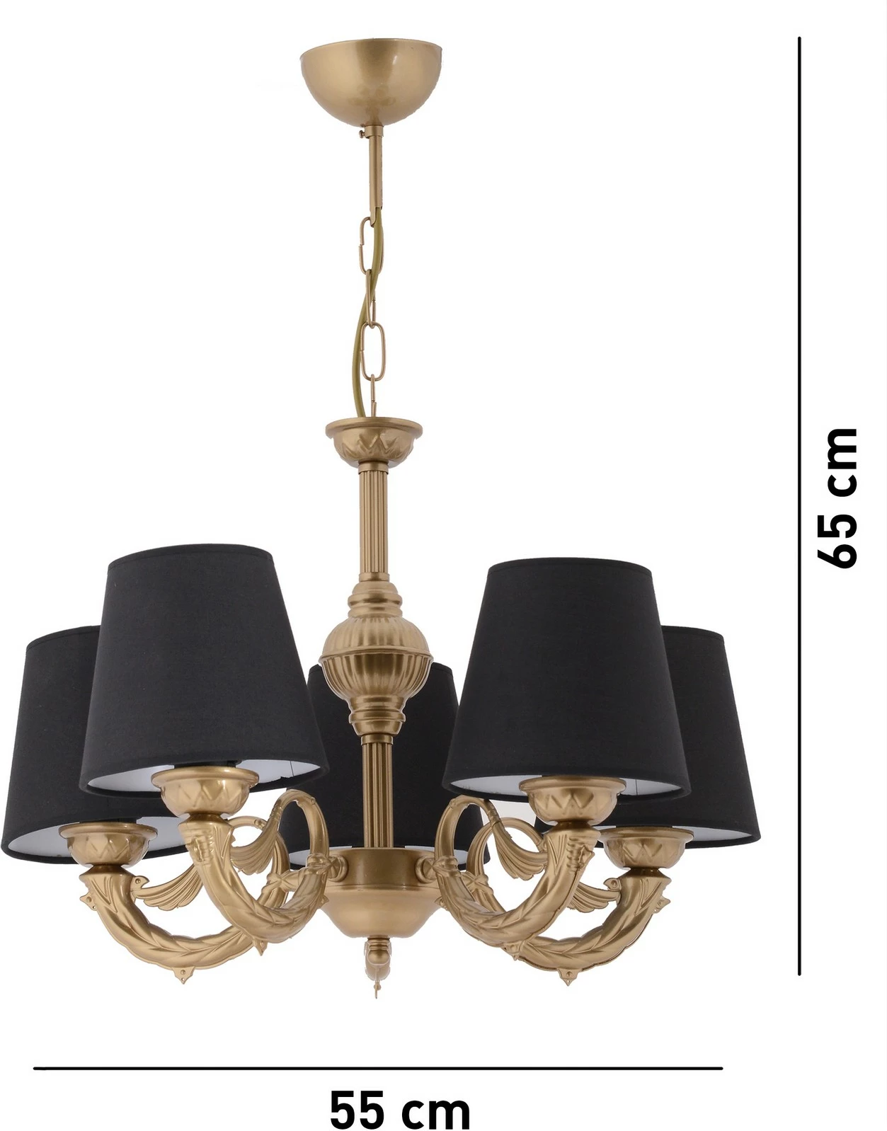 Llambadar Opviq Fiona, e zezë dhe e artë